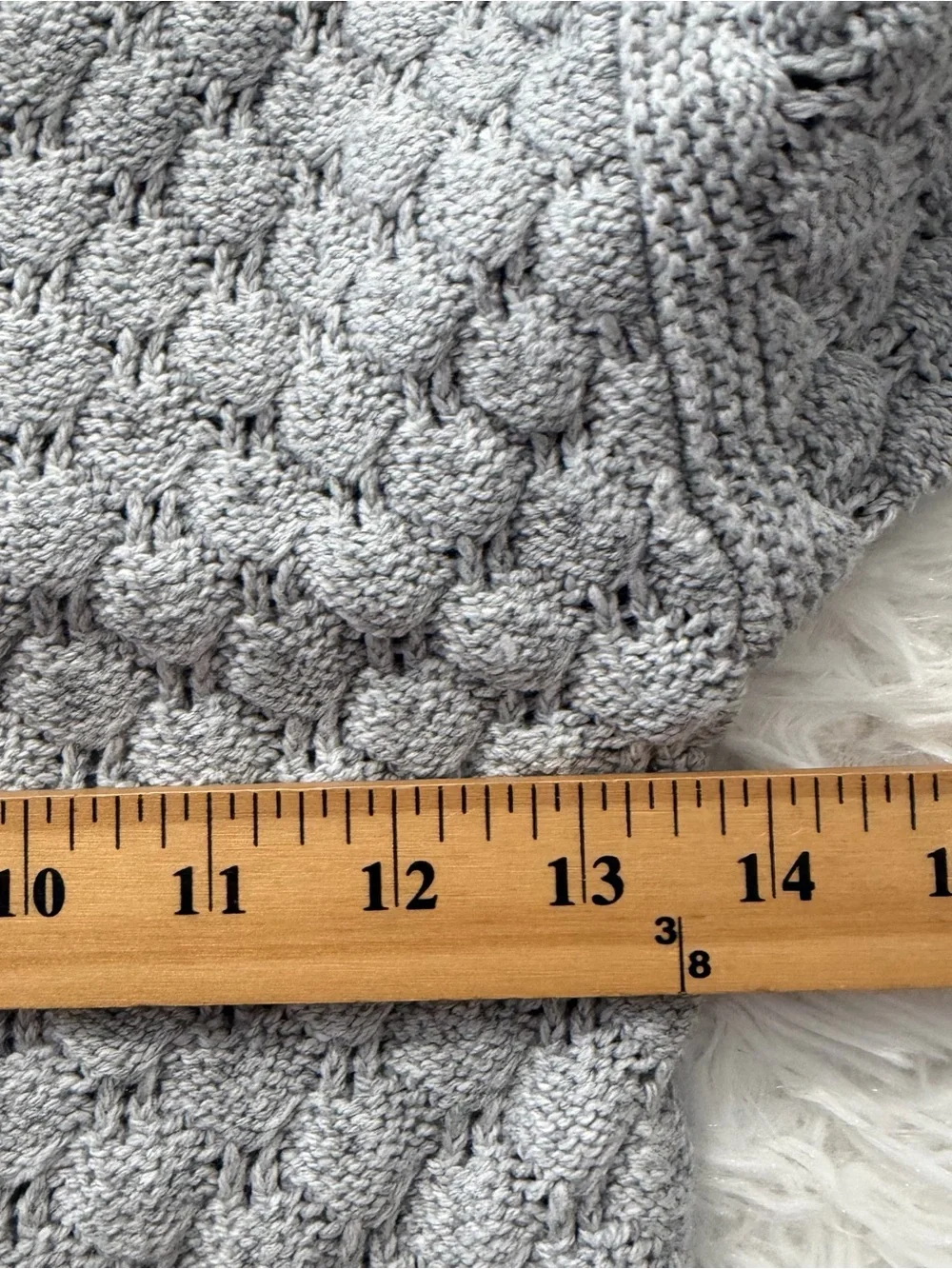 JANIE AND JACK Girls Textured Knit Cardigan Sweater Size 5 High Rise Heather